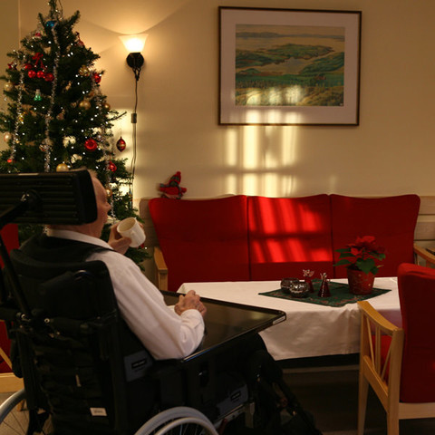 Elderly man in a carehome