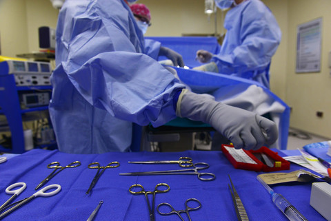 Doctors performing an operation