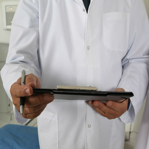 Doctor with an iPad