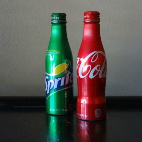 Bottle of Coke and Sprite
