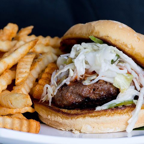 Burger and Chips