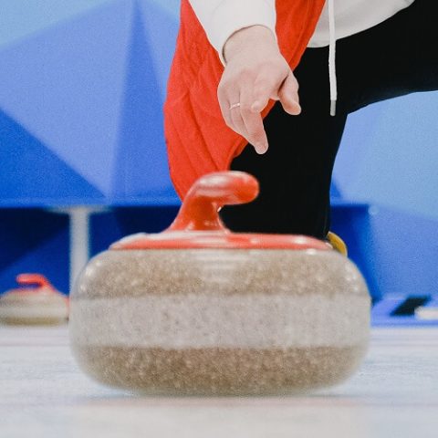 people playing curling, the only sport Team GB won medals in at the 2022 Winter Olympics
