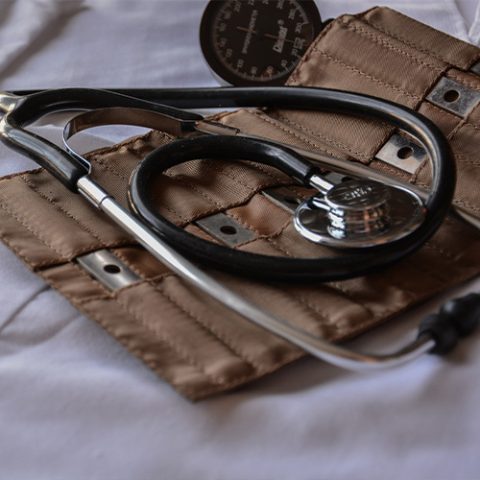 stethoscope used to check for chest infections